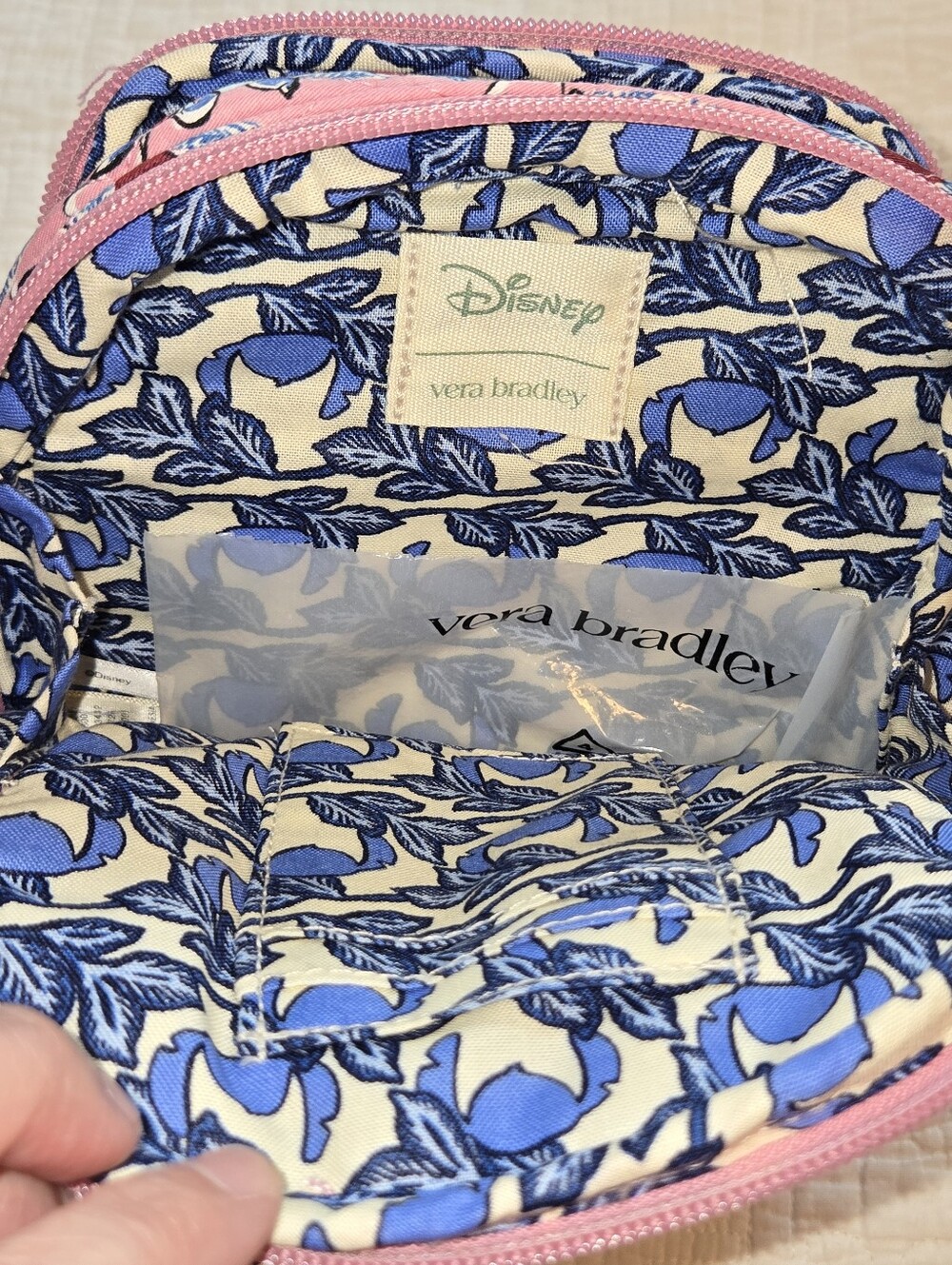 Vera Bradley Pink Disney Stitch Quilted Crossbody Bag, 4 Pockets - Picture 8 of 10